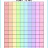 Red Colorful Rainbow Count 1 to 120 - Fun Math Worksheets for Kids - Image 3